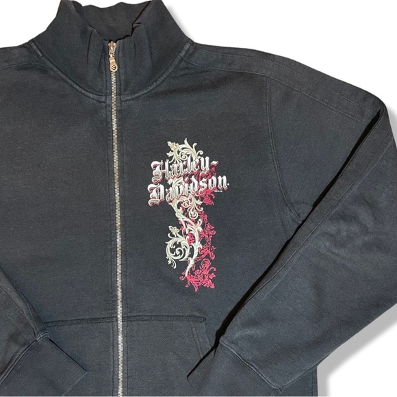 Harley Davidson Zip Up Sweatshirt - Picture 3 of 4